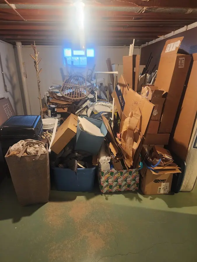 Roll-off dumpster container at job site for Construction Dumpster Rental in Waukesha